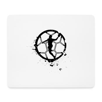 Handball Handballspieler Sprungwurf - Mousepad (Querformat) - Weiß - Vorne