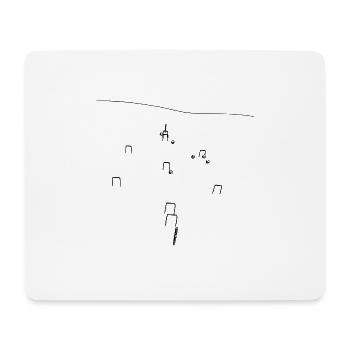 Croquet1 - Mousepad (Querformat) - Weiß - Vorne