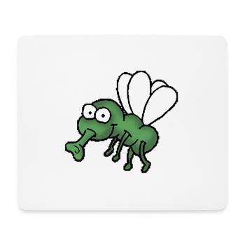 Fliege - Mousepad (Querformat) - Weiß - Vorne