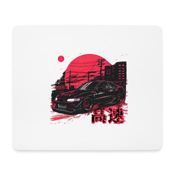Black Lancer Evo | Classic JDM - Mouse Pad (horizontal) - white - Front