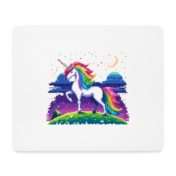 Zauberwelt des Einhorns - Mousepad (Querformat) - Weiß - Vorne