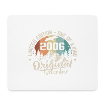 Birthday December 2006 - Gift December 2006 - Mouse Pad (horizontal) - white - Front