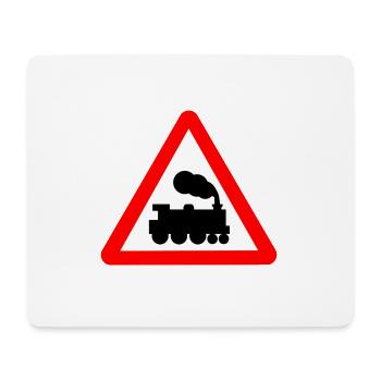 eisenbahn zug tram train railroad railway locomoti - Mousepad (Querformat) - Weiß - Vorne