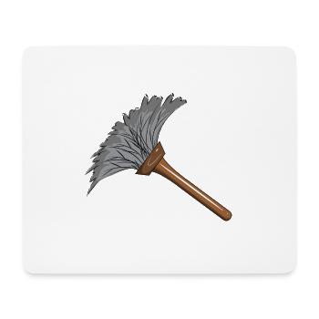 Nettoyage Nettoyage Nettoyage dame balai wischmop43 - Tapis de souris (format paysage) - blanc - Devant
