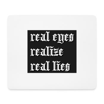 RealLies - Mousepad (Querformat) - Weiß - Vorne