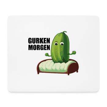 gurken morgen - Mousepad (Querformat) - Weiß - Vorne
