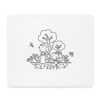 Kinder - Mousepad (Querformat) - Weiß - Vorne