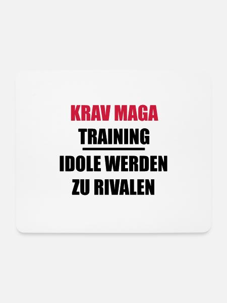 Krav Maga - Mousepad (Querformat) - Weiß
