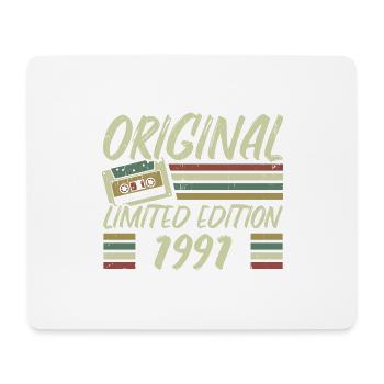 Jahrgang 1991 Retro 1991 Geburtstagsgeschenk - Mousepad (Querformat) - Weiß - Vorne