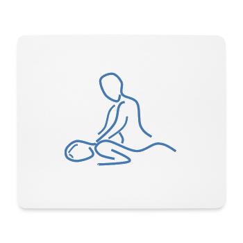 first aid massage first aid therapy therapy1 - Mouse Pad (horizontal) - white - Front