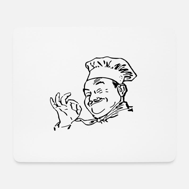 chef - Mouse Pad (horizontal) - white