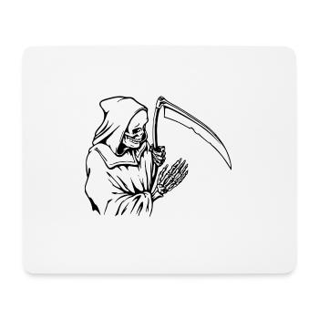 os du squelette squelette osseux crâne schaedel114 - Tapis de souris (format paysage) - blanc - Devant