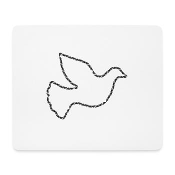 weltfrieden auf erden world peace on earth love185 - Mousepad (Querformat) - Weiß - Vorne