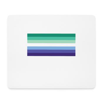 Gay Man Pride Flag - Mouse Pad (horizontal) - white - Front