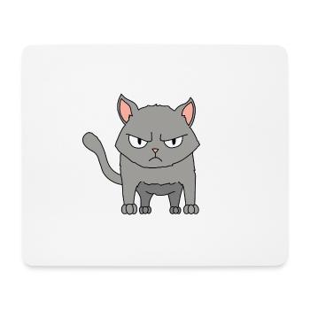 Cat angry - Mouse Pad (horizontal) - white - Front