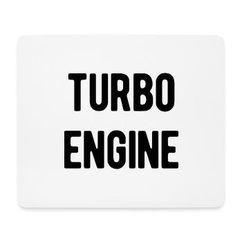 Moteur Turbo - Tapis de souris (format paysage) - blanc - Devant