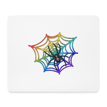 spinne love arachnoid vogelspinne spinnennetz net - Mousepad (Querformat) - Weiß - Vorne