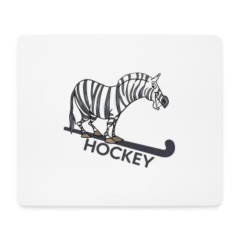 Hockey Feldhockey Hockeyspieler Hockeycamp - Mousepad (Querformat) - Weiß - Vorne