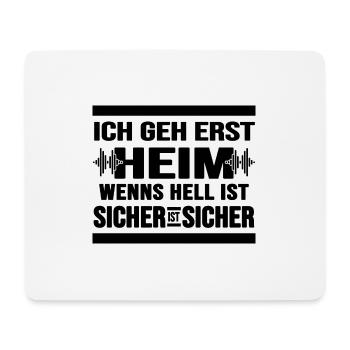 Rave Techno Beats ballern hard Bass Nachtschwärmer - Mousepad (Querformat) - Weiß - Vorne