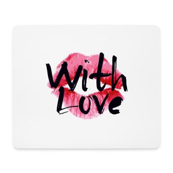 Mit Liebe - Mousepad (Querformat) - Weiß - Vorne