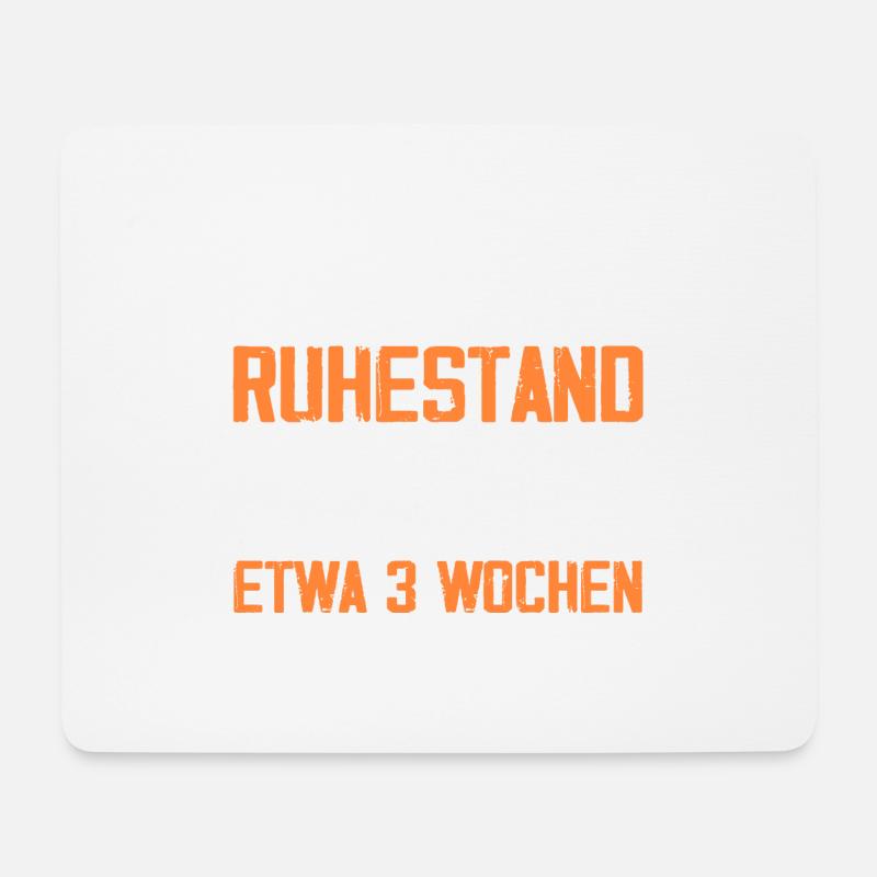 Offiziell Im Ruhestand - Mousepad (Querformat) - Weiß