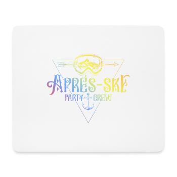 Après-ski Party Crew Coloré - Tapis de souris (format paysage) - blanc - Devant