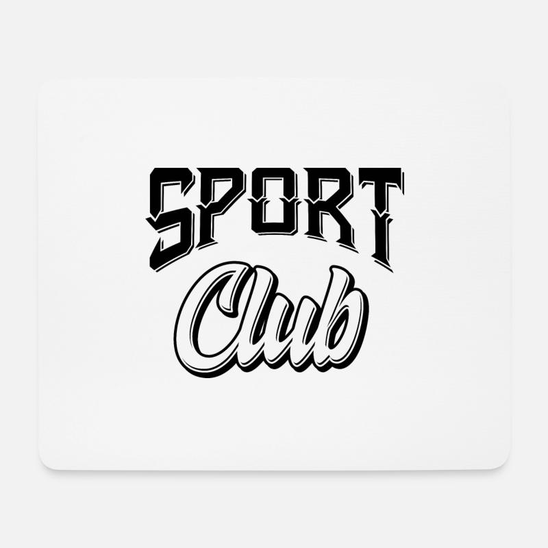 Sport Club - Mousepad (Querformat) - Weiß