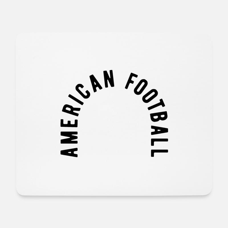 American Football - Mousepad (Querformat) - Weiß