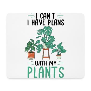 Amoureux des plantes - Tapis de souris (format paysage) - blanc - Devant