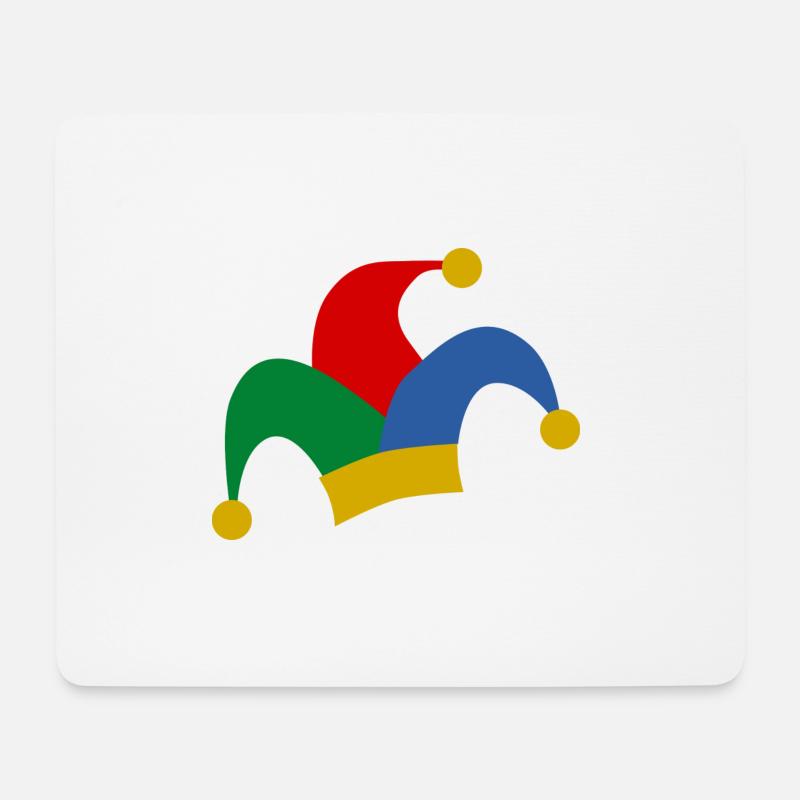 clown harlekin hofnarr kasper komiker narr witzbol - Mousepad (Querformat) - Weiß