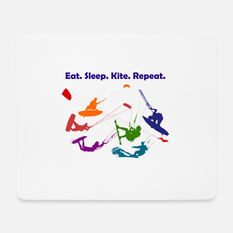 Kite - Mousepad (Querformat) - Weiß