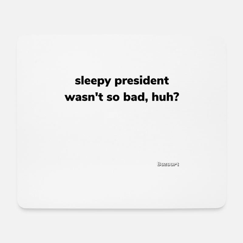 Schläfriges Schwarz 843 - Mousepad (Querformat) - Weiß