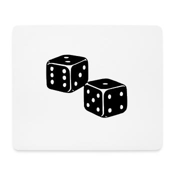 Würfel,spiel,spieler - Mousepad (Querformat) - Weiß - Vorne