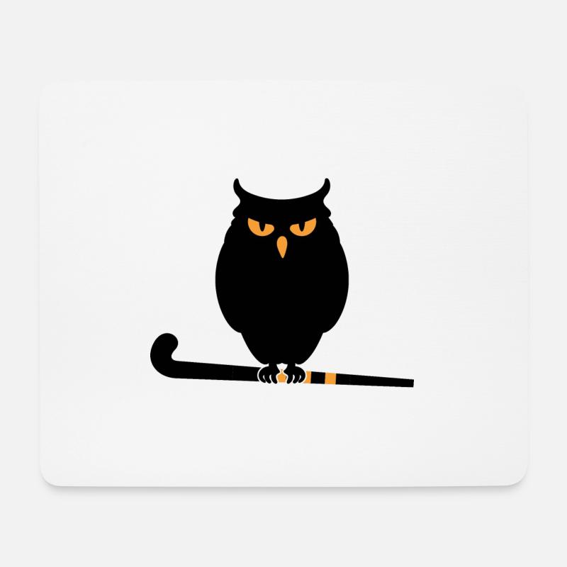 feldhockey hockey hockeyeule - Mousepad (Querformat) - Weiß