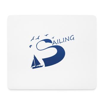 Sailing Segeln - Mousepad (Querformat) - Weiß - Vorne