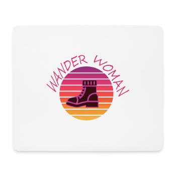 Natur Wandern Berge Gesundheit Glück Stiefel Luft - Mousepad (Querformat) - Weiß - Vorne