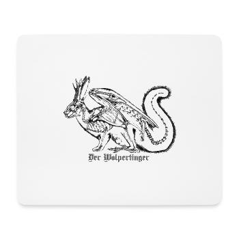 Wolpertinger - Mousepad (Querformat) - Weiß - Vorne