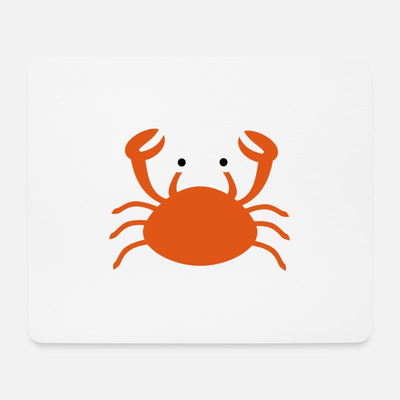 Krabbe - Mousepad (Querformat) - Weiß