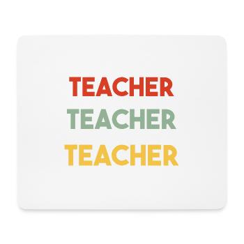 Teacher Retro Style - Mousepad (Querformat) - Weiß - Vorne