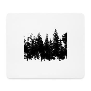 Forest Outline - Mouse Pad (horizontal) - white - Front
