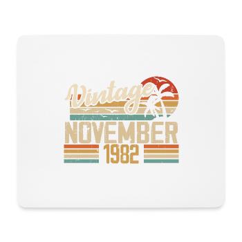 Legendary since November 1982 - Vintage 1982 - Mouse Pad (horizontal) - white - Front