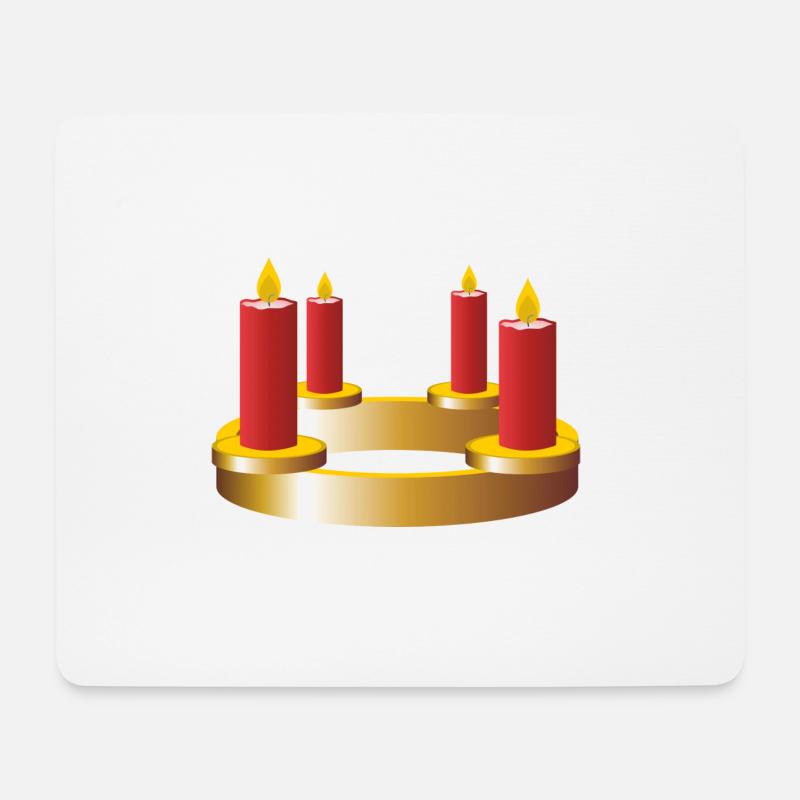 weihnachten winter rentier weihnachtsmann ugly chr - Mousepad (Querformat) - Weiß