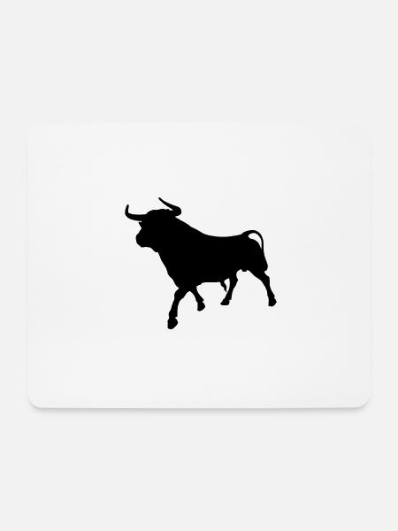 Börsen Bulle Aktien Stier Finanzen Geschenkidee - Mousepad (Querformat) - Weiß