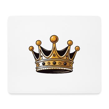 Crown Symbol - Mouse Pad (horizontal) - white - Front