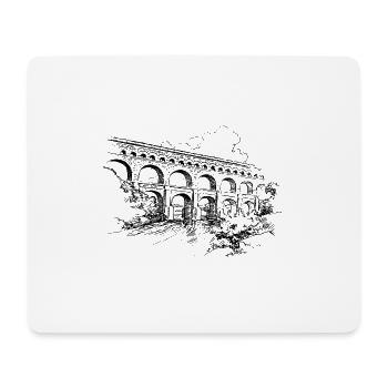 bridge bruecke architecture architektur bauen2 - Mousepad (Querformat) - Weiß - Vorne
