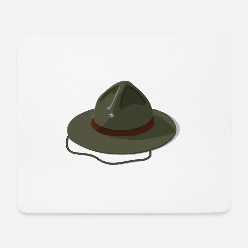 Ranger Hut Mütze Ward Wildaufseher Afrika Geschenk - Mousepad (Querformat) - Weiß