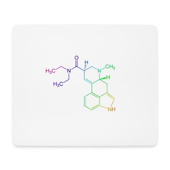 LSD coloured - Mouse Pad (horizontal) - white - Front