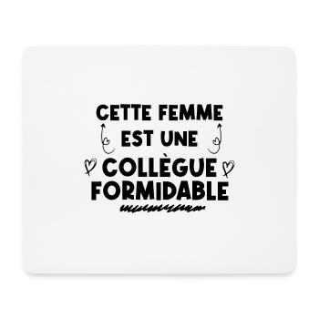 Cette femme est une collègue formidable - Tapis de souris (format paysage) - blanc - Devant