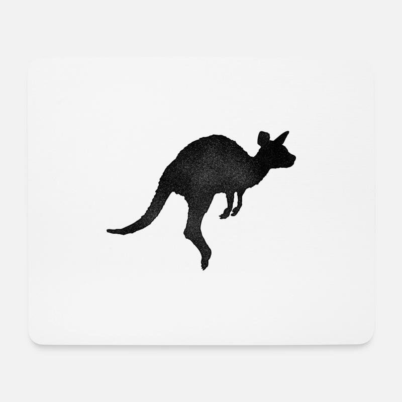Kangaroo - Mousepad (Querformat) - Weiß