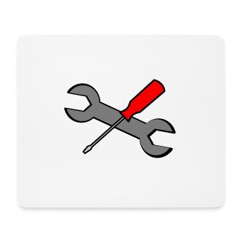 Tools - Mouse Pad (horizontal) - white - Front
